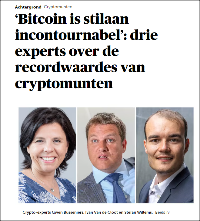 20241113 De morgen Bitcoin is incontournabel